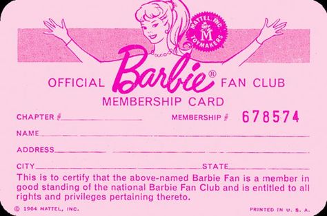 Photowall Ideas, Desain Buklet, Membership Card, Picture Collage Wall, Photo Wall Collage, Barbie World, Picture Collage, Fan Club, Barbie Girl