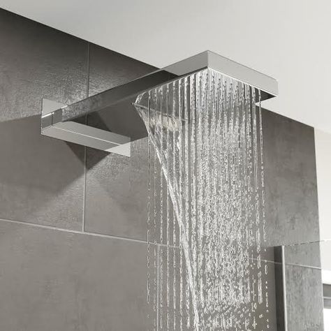 Relaxing Rain, Bathroom Large, Rain Fall, Dream Shower, Shower Installation, Waterfall Shower, Futuristic Home, Best Modern House Design, Fixed Shower Head