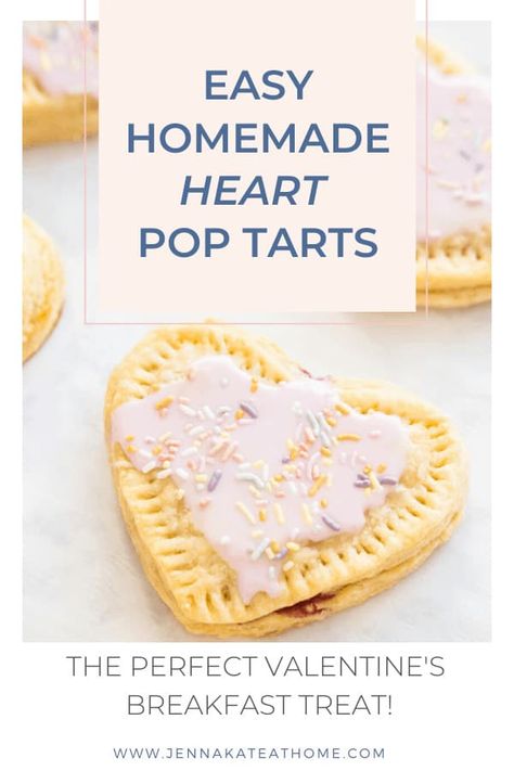 Homemade Heart Shaped Pop Tarts Pie Crust Pop Tarts, Pop Tarts With Pie Crust, Home Made Pop Tarts, Pop Tart Recipe, Homemade Pop Tarts Recipe, Strawberry Pop Tarts, Homemade Pop Tarts, 2024 Meals, Strawberry Pop