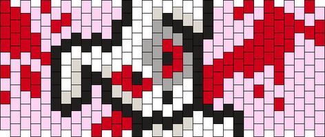 Spiderman Kandi Pattern, Kandi Flat Panel Pattern, Fnaf Kandi, Kandi Projects, Fnaf Vanny, Kandi Mask, Kandi Cuff Patterns, Pony Bead Projects, Diy Kandi Bracelets