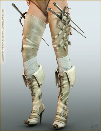 Gunslinger Costume, Light Armour, Leather Goodies, Pirate Boots, Armor Drawing, Armor Clothing, Fair Outfits, Black Thigh High Boots, Female Armor