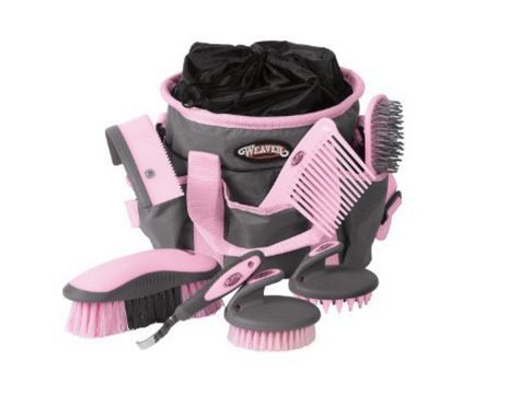 💓 Wanna be pretty in pink? 💓  If you're in the market for a new grooming set, we've just written a review on the new 7 piece pink Weaver Leather kit ✨  And no, incase you were wondering, there's absolutely no leather in it!  Click the link if you're interested! http://equestrianbootsandbridles.com/pink-horse-grooming-supplies-the-weaver-kit-review/ Horse Grooming Kit, Equestrian Helmets, Equestrian Helmet, Grooming Bag, Horse Grooming, Equestrian Boots, Horse Supplies, Horse Blankets, Nylon Tote Bags