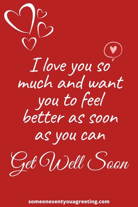 Wish your boyfriend a speedy recovery and to feel better soon with these get wishes and messages for boyfriends | #getwell #getwellsoon #boyfriend Feel Well Soon Quotes, Good Night Feel Better Soon, Feel Better Soon Boyfriend, Get Feeling Better Soon, Glad Youre Feeling Better, Hope You Feel Better My Love, Sick Boyfriend Quotes, Get Well Soon I Love You, Wish You A Speedy Recovery Get Well Soon