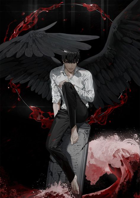 Angel Boy Art, Kim Dokja, Omniscient Reader, Dark Anime Guys, Art Manga, 캐릭터 드로잉, Omniscient Readers Viewpoint, Fantasy Illustration, Anime Drawings Boy