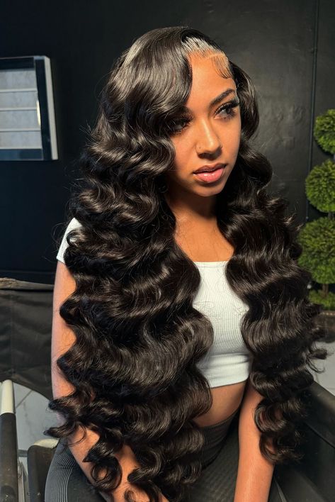 Plucked Wig, Weave Ponytail Hairstyles, Frontal Wig Hairstyles, Birthday Hairstyles, Quick Weave Hairstyles, Lace Front Wigs Human Hair, Flat Iron Hair Styles, Girls Hairstyles Braids, Hair Ponytail