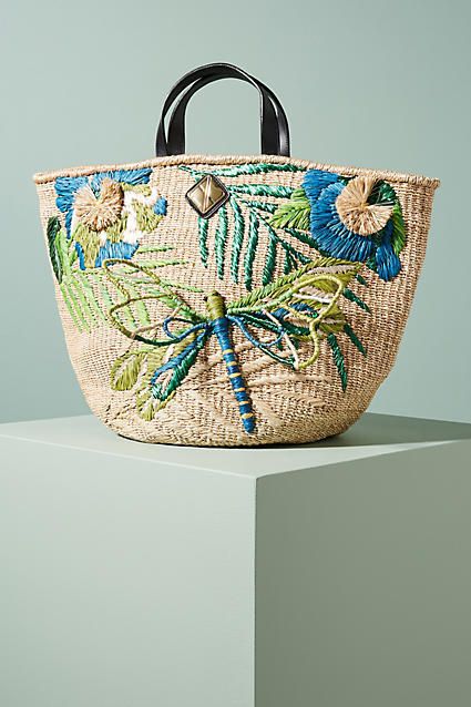 Aranaz Dragonfly Wicker Tote Bag, affiliate link African Inspired Accessories, Knit Bags, Unique Tote Bag, African Accessories, Bamboo Bag, Spring Bags, Best Handbags, Straw Bags, Craft Bags