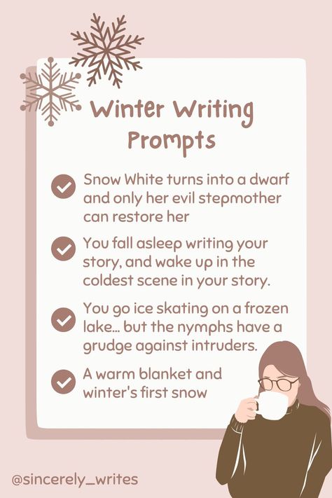 Snow Writing Prompts, Fairytale Ideas Writing, Fairytale Writing Prompts, Fairytale Writing, Short Story Writing Tips, Storybook Aesthetic, Short Story Ideas, Fiction Short Stories, Winter Writing Prompts