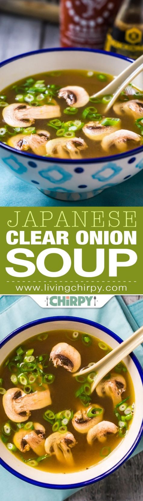 Japanese Clear Onion Soup Japanese Clear Onion Soup Recipe, Clear Onion Soup, Sopas Light, Soup Making, Onion Soup Recipes, Themed Dinner, God Mat, Onion Soup, Asian Dishes