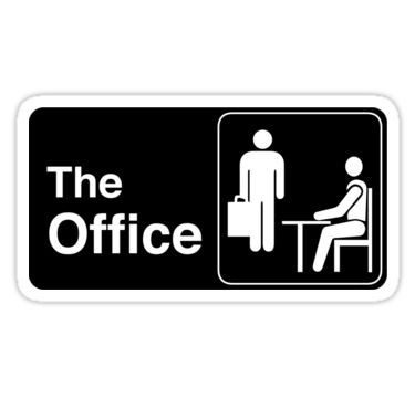 "The Office TV Show Logo" Stickers by Chris Jackson | Redbubble The Office Stickers, Office Logo, Phone Logo, Phone Covers Diy, Cute Laptop Stickers, Accessories Display, Under My Skin, Phone Stickers, My Skin