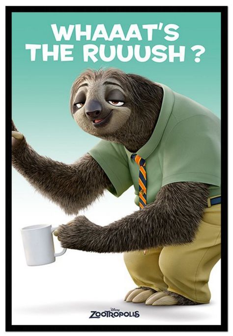 Your Quickest Way to Grow Faster: Move from Quarterly to Monthly Quotas. Today. Now. Humour, Sloth Facts, Disney Humor, Sloth Meme, Disney Zootropolis, Sloth Quote, Zootopia Characters, Three Toed Sloth, Sloth Life