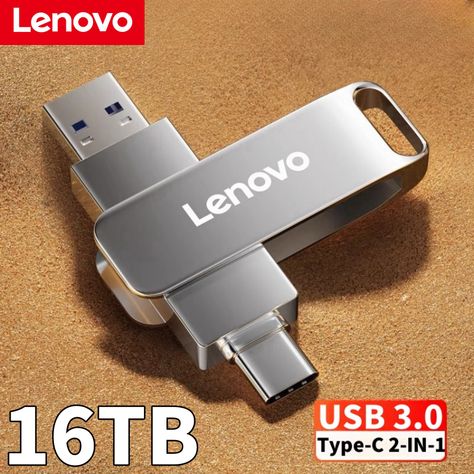 Lenovo 16TB 3.0 USB Flash Drive Metal High-Speed Pen Drive 2TB 512GB Waterproof Type-C Usb PenDrive For Computer Storage Devices - AliExpress Usb Drives, Cool Usb Drives, Usb Flash Drive Necklace, Usb Flash Drive 1tb, Metal Pen, Storage Devices, Pen Drive, Usb Stick, High Speed