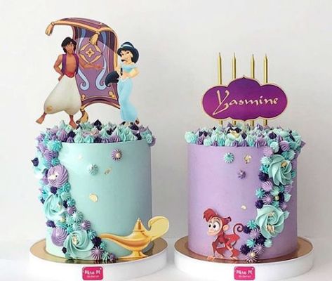 Jasmine Birthday Cake, Princess Jasmine Cake, Jasmine Cake, Princess Jasmine Party, Aladdin Cake, Disney Princess Birthday Cakes, Aladdin Birthday Party, Princess Jasmine Birthday Party, Princess Jasmine Birthday