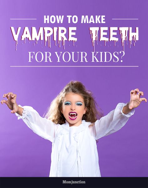 As a mom, you are probably your kid’s go to for almost everything. And being a mom sometimes means using your creativity in ways you may not have done so before. Easy Vampire Makeup For Kids, Cute Vampire Makeup For Kids, Vampire Make Up Kids, How To Make Vampire Teeth, Diy Vampire Costume Kids, Kids Vampire Makeup Girl, How To Make Vampire Fangs Diy, Diy Vampire Teeth, Vampire Teeth Diy