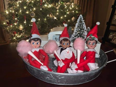 Elf On Shelf Cotton Candy, Cotton Candy Elf On The Shelf, Elf Cotton Candy, Elf On The Shelf Cotton Candy, Elf Fun, Bounce House, Shelf Ideas, On The Shelf, Christmas Projects