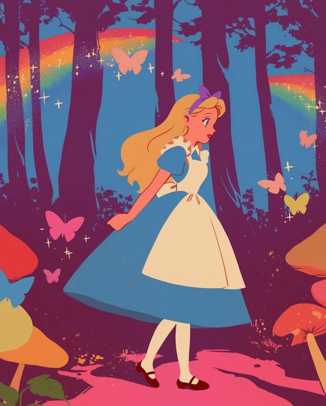 Alice Fanart Wonderland, Alice Fanart, Alice Aesthetic, Alice Kingsleigh, Alice In Wonderland Background, Alice In Wonderland Fanart, Film Alice In Wonderland, Cheshire Cat Disney, Alice In Wonderland Art