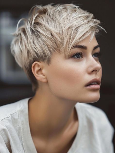 2024 Trendy Short Haircuts for Women - Layers, Bangs & Styles Womens Short Layered Haircut, Haircut And Color 2024, Short Stylish Haircuts For Women, Short Hairstyle Women Thick Hair 2024, Short Bang Hairstyles, Short Hair Women 2024, Pixie Haircut For Straight Hair, What To Do With Short Hair, Women’s Short Hairstyles