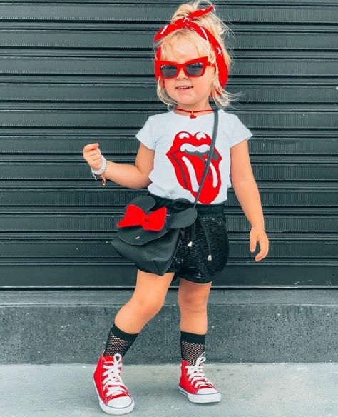 Born Two Rock, Leather Shorts Outfit, Photo Shoot Outfits, Punk Clothing, Look Rock, Baby Girl Outfit, Punk Outfits, Leather Shorts