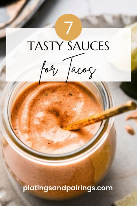 Sauce To Dip Tacos In, Taco Mayo Sauce, Vegan Taco Sauce Recipe, Taco Bowl Sauce Recipe, Spicy Taco Sauce Recipe, Dairy Free Taco Sauce, Sauces For Mexican Food, Homemade Sauce For Tacos, Sauce For Mexican Bowl