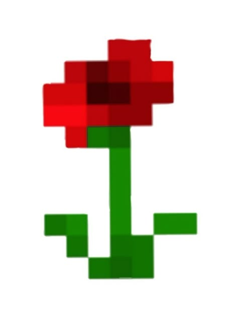 Flor Minecraft, Flower Pixel Art, Minecraft Flowers, Flower Paper Craft, Diy Minecraft, Hello Kitty Crafts, Pixel Art Tutorial, Easy Pixel Art, Pixel Art Templates