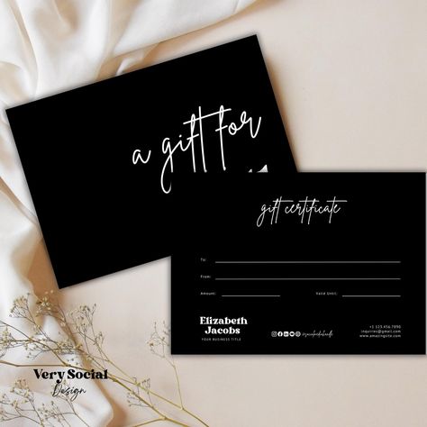 Boho Gift Certificate Printable Template DIY Gift Voucher | Editable Business Gift Card Spa Lash Salon Certificate Canva | INSTANT DOWNLOAD Diy Gift Voucher, Business Gift Card, Gift Certificate Design, Gift Certificate Printable, Salon Gift Card, Gift Card Presentation, Printable Gift Certificate, Custom Gift Cards, Canva Business