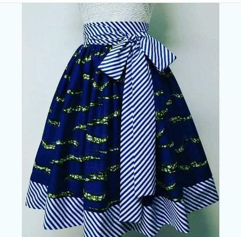 African Print Skirt, African Skirts, African Dresses For Kids, Best African Dresses, Short African Dresses, African Fashion Skirts, African Dresses Modern, Afrikaanse Mode, African Wear Dresses