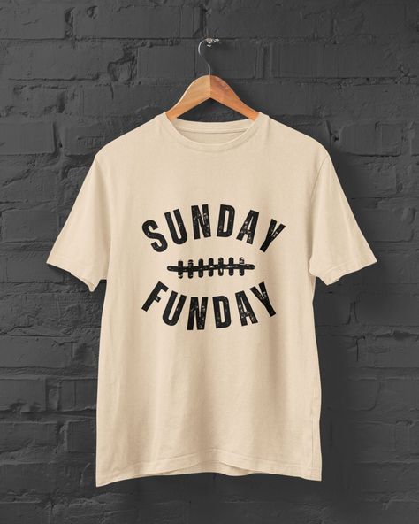 Football Graphic Design, Sunday Funday Shirt, Sunday Football, Women Football, Cricut Shirts, Football Sunday, Shirt Football, Football T Shirt, Fun Sweatshirts