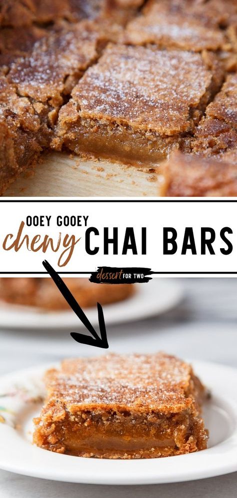 Chai Bars, Chai Blondies, Chai Cookies, Easy Holiday Baking, Chai Cake, Batch Baking, Batch Recipes, Cake Bar, Small Batch Baking