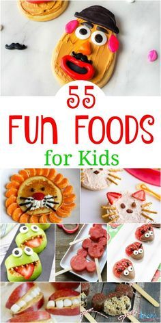 Fun Foods For Kids, Kids Food Crafts, Pictures Of Food, Picky Eaters Kids, Food Art For Kids, Kids Cooking Recipes, Fun Lunch, Cute Snacks, Fun Snacks For Kids