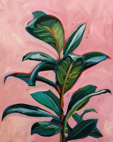 Sari Shryack, Not Sorry Art, Austin Art, Contemporary Art Painting, Plant Painting, Not Sorry, Arte Inspo, Plant Art, Painting Art Projects