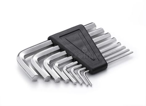 Allen wrench set. Chrome with white background , #Affiliate, #set, #wrench, #Allen, #background, #white #ad Allen Wrench, Wrench Set, Background White, Wrench, White Background, Royalty Free Stock Photos, Stock Images, Collage, Pins