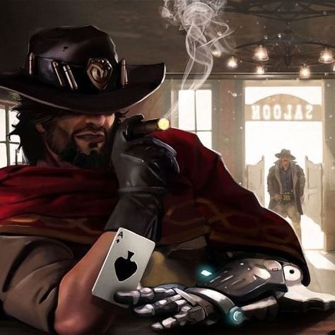 MAS ISSO É UM HOMÃO Cassidy Mccree, Mccree Fanart, Mccree Overwatch, Hot Mexican Men, Overwatch Wallpapers, Cowboy Aesthetic, Overwatch Fan Art, Overwatch 2, Cowboy Art