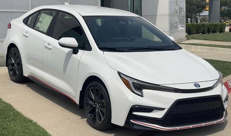 Toyota Corolla Hybrid SE Infrared Special Edition Toyota Corolla Modified, Corolla Modified, Toyota Corolla Hybrid, Sick Cars, Exotic Sports Cars, Dream Car, Toyota Corolla, Sports Cars, Dream Cars