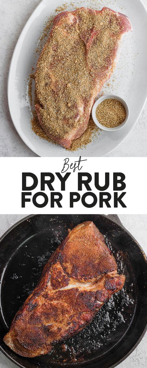 This 7-ingredient Dry Rub for Pork will quickly become your go-to pork rub. Whether you're making chops, ribs, loins or a roast, you'll love this savory and sweet dry rub. Mix up a batch today! Best Pulled Pork Rub Recipe, Pulled Pork Dry Rub Crockpot, Best Pulled Pork Rub, Pork Shoulder Dry Rub Recipe, Bbq Pork Rub Recipe, Bbq Dry Rub Recipes Pulled Pork, Bbq Pulled Pork Seasoning, Dry Rub Pulled Pork Crockpot, Pulled Pork Rub Slow Cooker