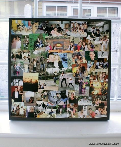 Diy Photo Collage, Collage Photo Frame Design, Diy Canvas Photo, Photo Collage Diy, Photo Collage Prints, Photo Collage Canvas, Family Photo Collages, Shape Collage, Collage Canvas