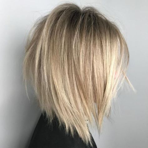 Inverted Long Bob, Inverted Bob Haircuts, Medium Bob Haircut, Inverted Bob Hairstyles, Ash Blonde Balayage, Blond Balayage, Medium Bob Hairstyles, Choppy Bob Hairstyles, Hair Cute