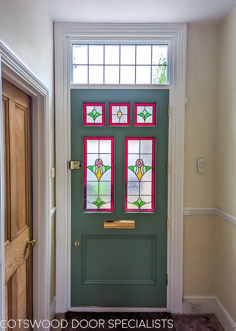 London style Edwardian door Edwardian Craftsman, Edwardian Door, Victorian Doors, Georgian Doors, Front Door Styles, Contemporary Doors, Room Divider Doors, London Architecture, Craftsman Bungalow