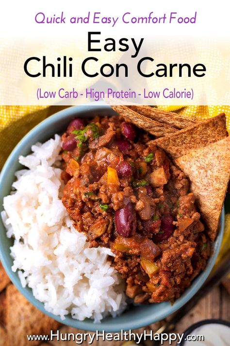 A hearty and comforting meal, this Easy Chilli Con Carne is deliciously smokey and packed with lean protein, beans and veggies for a meal the whole family will love. A simple one pot recipe that is great for batch cooking, as there are so many uses for the leftovers. This is one of the best Mexican Chili recipes - better than Slimming World and Jamie Oliver! Mexican Chili Recipe, Protein Beans, Easy Chilli Con Carne, Chilli Con Carne Recipe, Easy Chilli, Con Carne Recipe, Mexican Chili, Healthy Chili, Easy Chili