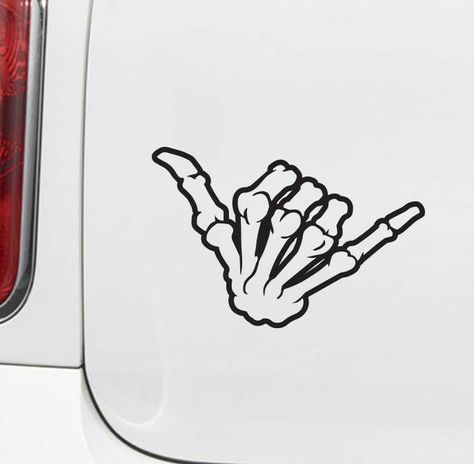 Shaka Tattoo, Atrapasueños Tattoo, Tatuagem Masculina Pequena, Skeleton Sticker, Skeleton Tattoos, Skeleton Hand Tattoo, Skeleton Art, Skeleton Hand, Skeleton Hands