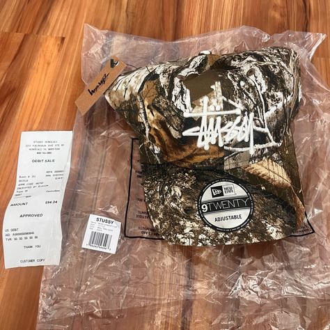 New Stussy X New Era 9twenty Basic Strapback Hat Realtree Camouflage Brand New New Era 9twenty, Real Tree Camouflage, Camouflage Colors, Phone Holster, Strapback Hats, Walker Boots, Pajama Shirt, Fit N Flare Dress, Rain And Snow Boots