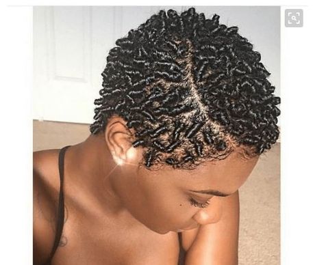 finger coils Coiling Natural Hair, Short Hair Twist Styles, Natural Hair Short Cuts, Short Locs Hairstyles, Afrikaanse Mode, Natural Hair Twists, Beautiful Natural Hair, Pelo Afro, Hair Twist Styles