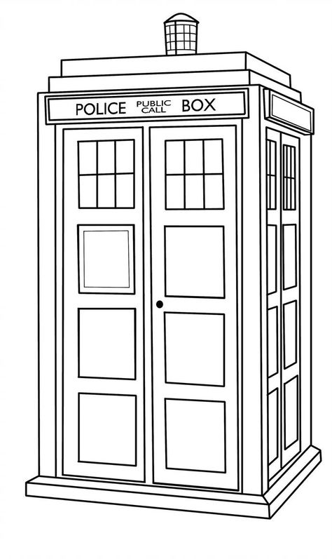 Tardis Outline by CallMePin Tardis Drawing, Tardis Tattoo, Doctor Who Drawings, Coloring Designs, Doctor Who Fan Art, Idee Cricut, Doctor Who Art, Doctor Who Tardis, Wibbly Wobbly Timey Wimey Stuff