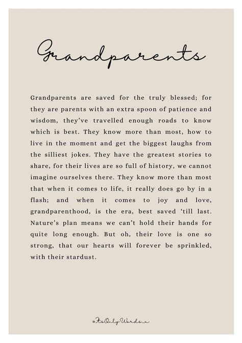 Grandparents Poem Print - Etsy Becoming Grandparents Quotes, Quotes About Grandparents, Poems About Grandparents, Grandparents Poem, Grandad Quotes, Grandparents Day Poem, Parents Poem, Grandparent Quotes, Love My Son Quotes