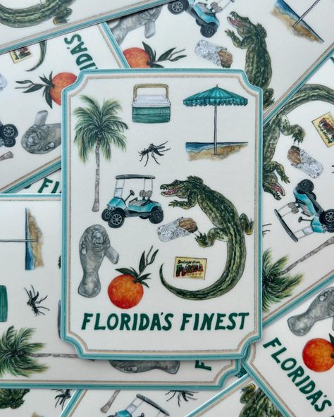 all Florida themed artwork + products are 30% off on the website right now, no code needed automatic at checkout! 🍊🧡 we’re going to run a bunch of sales this while we try to get back on our feet from the tornado, stay tuned for a different one every day this week :) Key West Florida Aesthetic, Orange Branch, Watercolor Postcards, Florida Postcard, Florida Oranges, Key West Wedding, Watercolor Postcard, Painting Colors, Florida Art