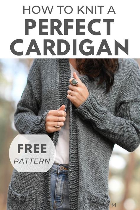 Knit Cardigans For Women, Knitted V Neck Cardigan Pattern, Worsted Weight Knit Cardigan Pattern, Womens Cardigan Knitting Patterns Free, Long Cardigan Knitting Pattern Free, Free Knitting Patterns For Women Cardigan, Knit A Cardigan, Chunky Cardigan Pattern, Cable Cardigan Knitting Patterns