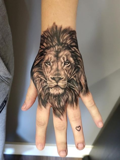 Lion Hand Tattoo Men, Hand Tattoo Cover Up, Tiger Hand Tattoo, Lion Hand Tattoo, Cover Up Tattoos For Men, Full Hand Tattoo, Tattoo Design For Hand, Rose Tattoo Sleeve, Black Tattoo Cover Up