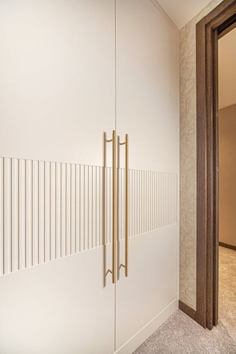 Textured Cupboard Doors, Fluted Mica Wardrobe, Fluted Cupboard Doors, Fluted Wardrobe Design, Sliding Wardrobe Shutter Design, Fluted Wardrobe Doors, Fluted Laminate Wardrobe, Fluted Wardrobe, Wardrobe Door Designs Laminate