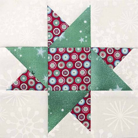 Easy Quilt Blocks, Holiday Table Runners, Christmas Quilt Blocks, Quilt Blocks Easy, Easy Quilt, Holiday Quilts, Star Quilt Blocks, Easy Quilt Patterns, Patchwork Quilt Patterns