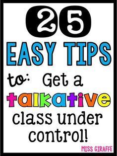 Classroom Management, Chatty Class Classroom Management, Talkative Class, Talkative Students, Music Canvas, Classroom Management Tips, Classroom Management Strategies, Management Strategies, Management Tips