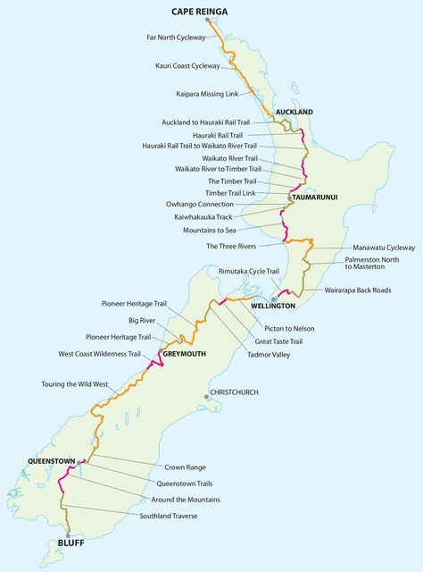 NZ Cycle Trail   The Tour Aotearoa route uses the best cycling infrastructure that exists in New Zealand, on this page you can find an ov... Long Distance Cycling, Backpacking Routes, Cycling Inspiration, Nz Travel, Bicycle Travel, Thru Hiking, River Trail, Cycling Touring, Hearts Girl