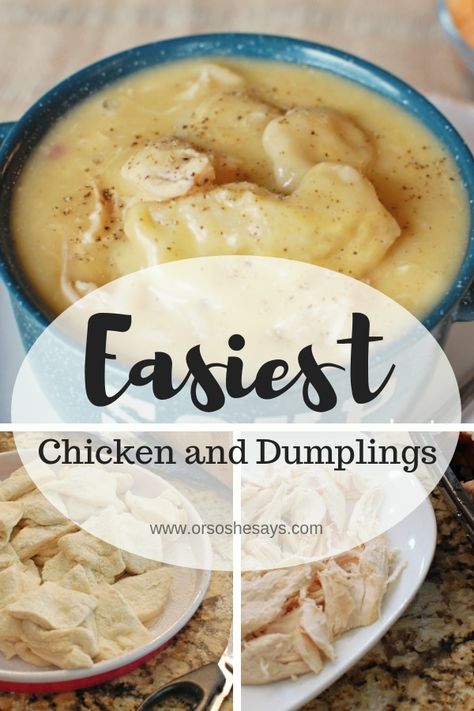 Chicken Dumplings With Biscuits Stovetop, Biscuit Chicken And Dumplings, Quick Chicken And Dumplings, Easy Chicken Dumpling Recipes, Chicken N Dumplings, Chicken Dumplings Recipe, Homemade Chicken And Dumplings, Crockpot Chicken And Dumplings, Supper Ideas